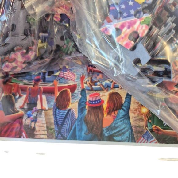 White Mountain Fireworks by Steve Crisp 1000 pc Jigsaw Puzzle , Damaged Box - Picture 6 of 10